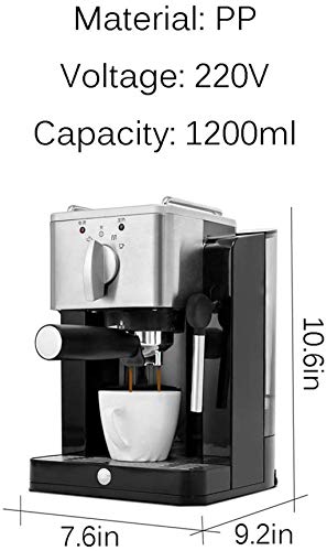 Cafetera espresso semi automática retro 1.2 L miniatura 5