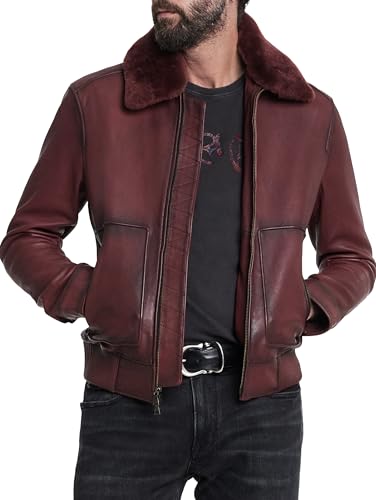 John Varvatos Men's Claremont Aviator Jacket