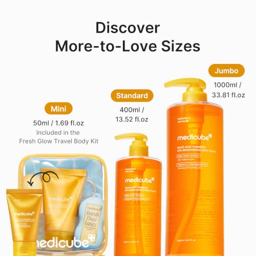 Image of medicube Kojic Acid Turmeric Brightening Body Wash, 33.81 fl.oz