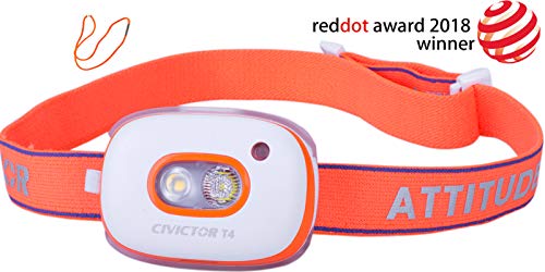 Lampe Frontale Running USB Rechargeable Lampe Frontale Led Puissante avec Batterie - Intelligent Ultra Légere Mini Lampe Frontale Trail Jogging Headlight Waterproof Puissante Camping Etanche Randonnée