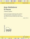  5 Stücke: aus: Die Ländliche Hochzeit. Sopran-Blockflöte (Alt-Blockflöte) und Klavier. (Schott Student Edition - Repertoire)