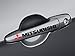 myrockshirt 4 x MitsubishiAufkleber Türgriff Aufkleber Sticker Auto Tunig Decal+ Estrellina-Montage-Rakel®,Estrellina-Glücksaufkleber®, GED