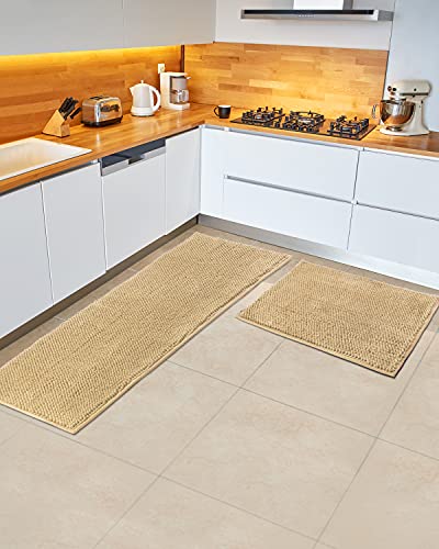 Pretigo Beige Kitchen Rugs, 17