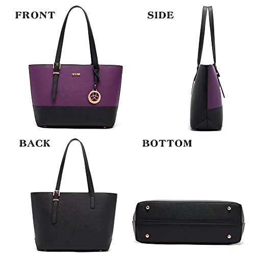 Image of Purses And Wallets Set For Women Work Tote Satchel Handbags Shoulder Bag Top Handle Totes Purse With Matching Wallet