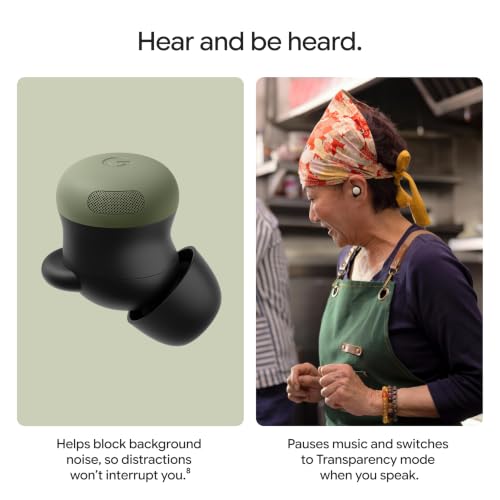Image of Google Pixel Buds Pro 2 - Wireless Bluetooth Earbuds - Olive | Pro-level Active Noise Cancellation, help from Gemini, twist-to-adjust fit, 30-hour battery, Adaptive Audio