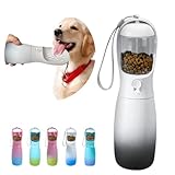 MITOCAPY Portable 2-in-1 Pet Water Bottle with...