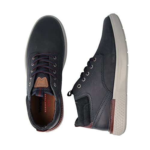 Wrangler Stivaletti Uomo WM12093A in Pelle Navy