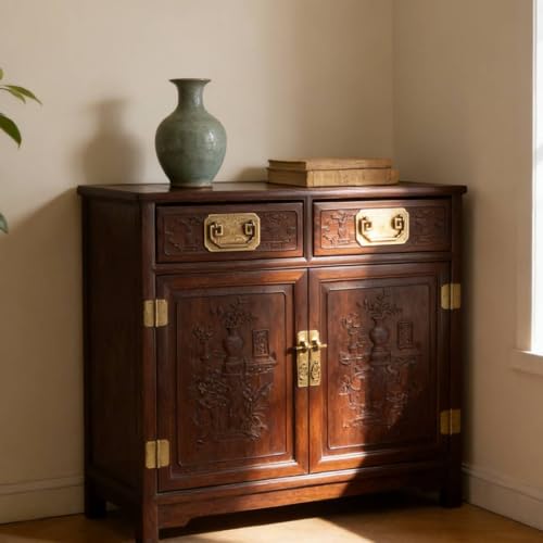 Poignée antique en laiton pour placard et commode de chambre à coucher