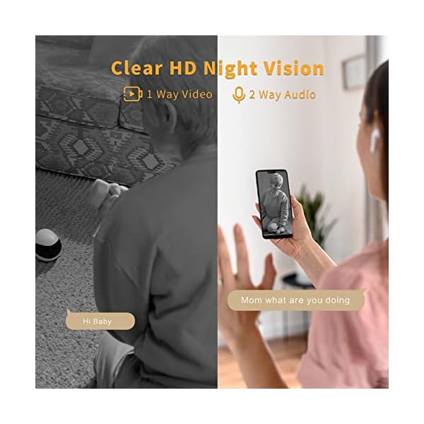 Enabot-Home-Security-Pet-Camera-Move-Freely-Self-Charging-Robotic-Camera-with-Video-Night-Vision-Motion-Detection-Wireless-Companion-Robot-for-Pets-Elderly-Baby-APP-Remote-Control Wireless Companion Robot for Pets