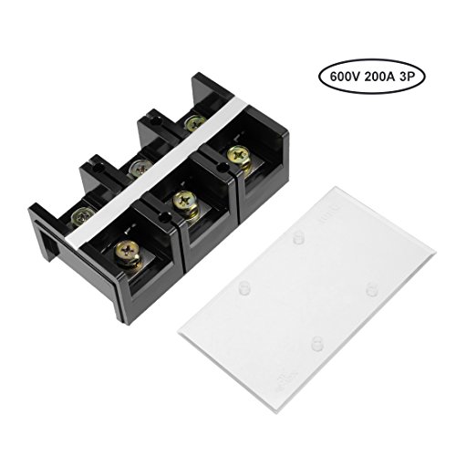 Terminal block 600V 200A double rangée à 3 positions pour câble - 3