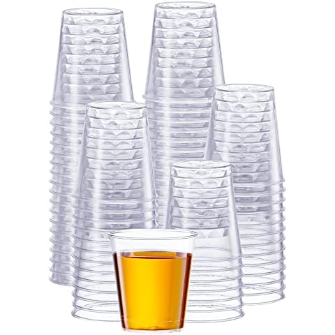 Comfy Package SETUP [500 Count] 1 oz. Clear Hard Plastic Shot Glasses - Disposable Shot Cups (Formerly Cover