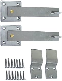 QCAA Heavy Duty Bar Door Farm Gate Latch, 5.5", Stainless Steel, Vibrated Stainless Steel, 2 Pack, Made in Taiwan