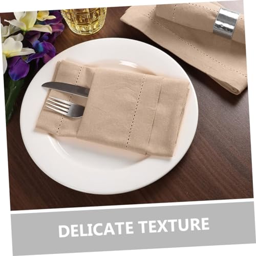 Servilleta de Tela Reusable Garneck Beige Ovalada 45 x 45 cm miniatura 5