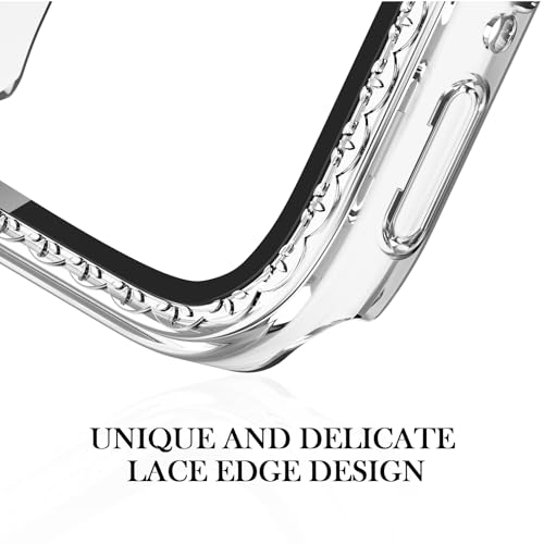 Image of Adorique 3-in-1 Compatible for Apple Watch Band 40mm 41mm 42mm 44mm 45mm 46mm, Soft Silicone Sport Strap for iWatch Series SE 10 9 8 7 6 5 4 3