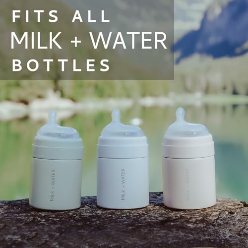 Image of MILK & WATER Silicone Anti Colic Baby Bottle Nipples, BPA & PVA-Free, 2Pack