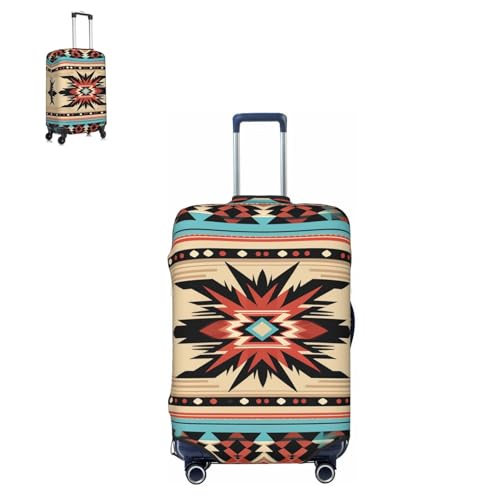 Luggage Cover Elastic Suitcase Cover Protector Native American Patterns Luggage Covers Travel Suitcase Covers Carry On Luggage Sleeve Suitcase Baggage Cover for Adult Travel