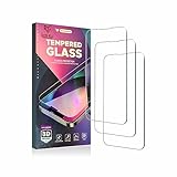 The Red Fox HD Tempered Glass Screen Protector for iPhone 12, 13, 14 Series 9H Hardness Case Friendly Fingerprint proof iPhone Screen Guard ' Easy Installation Coating for Cell Phone 6.1 Inch 3 Pack