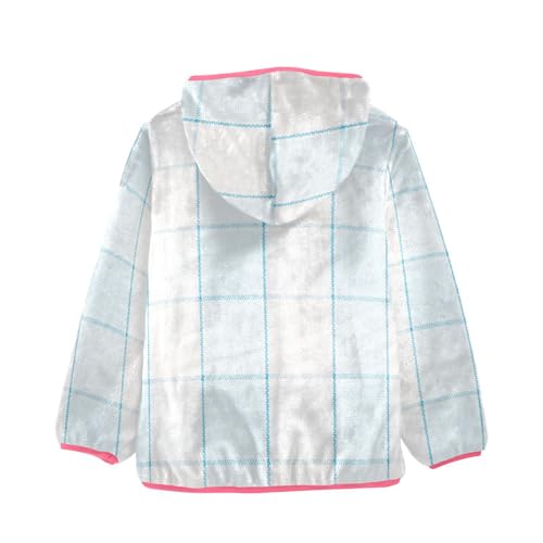 GuoChe Buffalo Plaid Light Blue Baby Fleece Jacket2