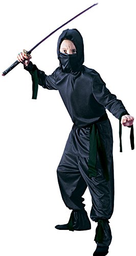 Disfraz completo de ninja para niña, talla M