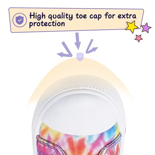 Image of K KomForme Toddler High Top Sneakers Canvas Shoes with Hook and Loops | Lightweight, Breathable