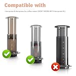 CAFEMASY Plunger Rubber Gasket with Reusable Stainless Steel Filter Replacement Parts Coffee Accessories Tools Compatible with Aeropress and Aeropress Go Portable Espresso Maker, CMAEA005 - Image 4