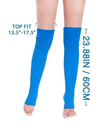 Image of v28 Women's Neon Knit Leg Warmer for 80s Party Dance Sports Yoga