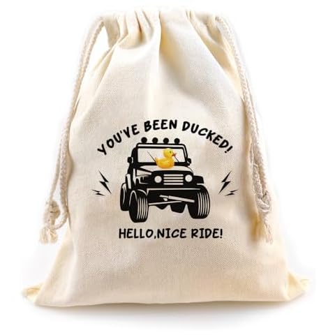 LANBAIHE You've Been Ducked | Duck Duck bag | Rubber Duck Drawstring Bag | Reusable Rubber Duck Bag | 13 x 10 inches | Great Gift for Any Rubber Duck L421 Cover