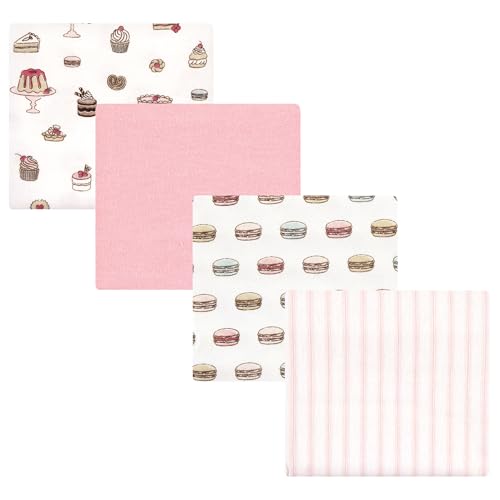 Image of Luvable Friends Little Treasure Flannel Receiving Blankets 4pk