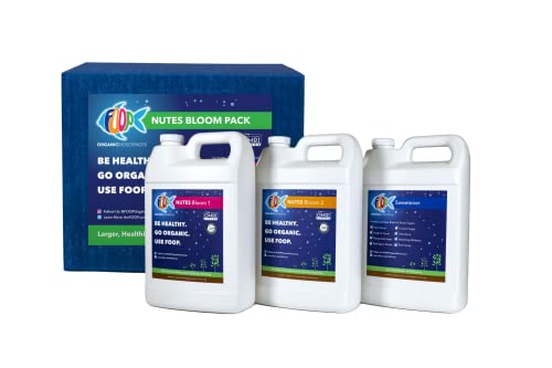 Foop Nutes Bloom Gallon Pack: Organic Plant Nutrients For Tight Bud Stacking And An Explosion Of Trichomes | Contains Three 1G Bottles #TOP8