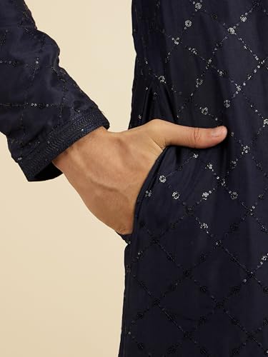 Ensemble pyjama Kurta Manyavar : confort fluide et textile scintillant - 3