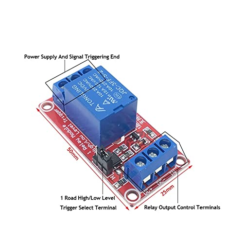 Módulo relé de 2 canales 5V con optoacoplador para proyectos Arduino 7