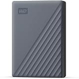 WD 5TB My Passport Compatibile con USB-C, HDD Portatile, USB 3.2 Gen 1/USB 3.0, Protezion con password, Software per la gestion e il backup, Formatto per Windows, ChromeOS and MacOS, Grigio - 1