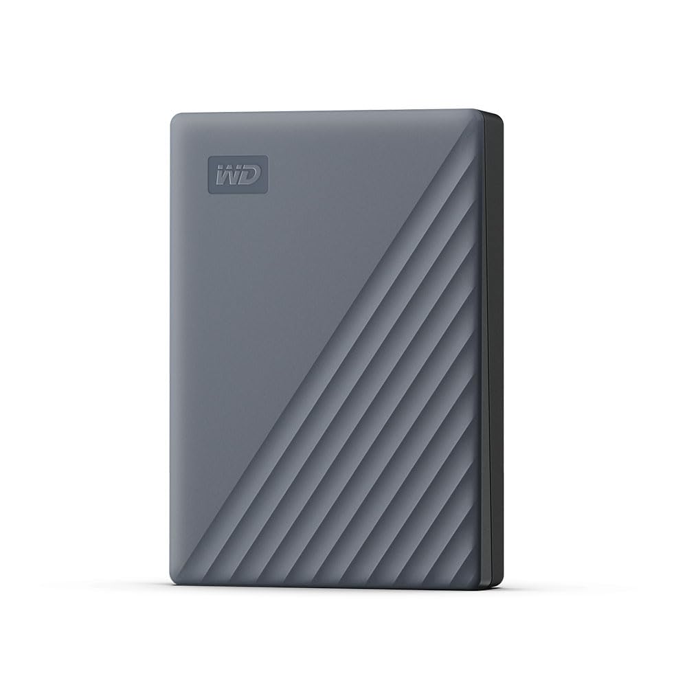 WD 5To My Passport Disque Dur Externe Portable, Fonctionne avec appareils USB-C et USB-A, Sauvegarde et protection par mot de passe, USB 3.2 Gen 1,