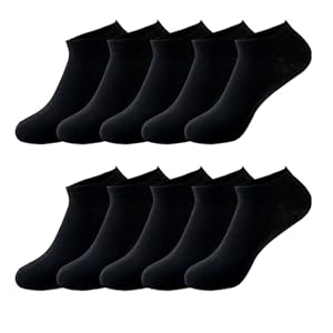 Lot de 10 Paires de Chaussettes Basses Respirantes et Décontractées