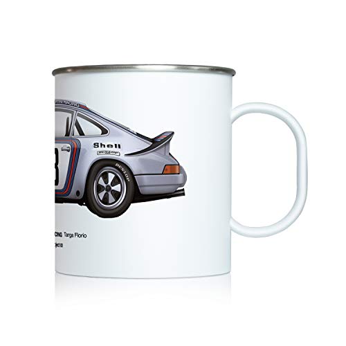 Coffee Mug Illustrated with 1973 Martini Racing (Targa Florio), from GarageProject101