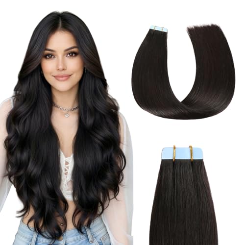 Sunya 16 Inch Straight Remy Human Hair Tape Ins