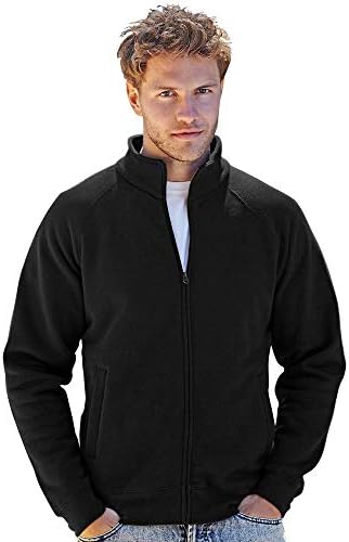 Fruit Of The Loom Men's Black Ring Spun Fleece Zip Top Hoodie Sweatshirt Extra Large - View #10
