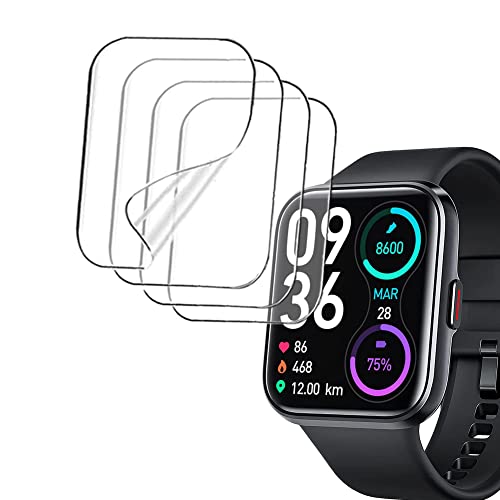 Smaate Soft Screen Protector Compatible With Enomir Id208Bt, Skg V7 Pro 1.7” With Call/Text And Andfz T42 Smartwatch, Soft Tpu, Bubble Self-Healing #TOP11