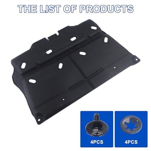 Image of Engine Splash Shield Under Diaper Compatible with 2015-2020 Ford F150 Gasoline Engine (Not Fit Raptor Model /Not Fit 3.0L Diesel) Rplace# ML3Z-7222-D