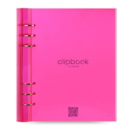 Amazon ファイロファックス クリップブック 半透明 バインダー A5 Fluoropink 並行輸入品 並行輸入品 システム手帳 文房具 オフィス用品