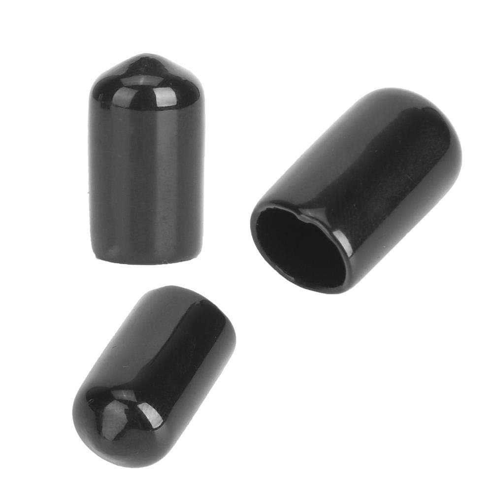 Alomejor Tapa de Punta de Billar Cue 10pcs Punta de Billar Pool Cubierta de Goma Tacos de Billar Tapa de protección