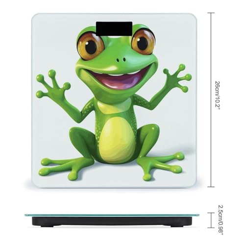 Báscula digital Green Frog para baño de vidrio templado miniatura 2