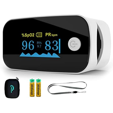 Oximeter blutsauerstoffmessgerät Pulsoximeter für Finger-oxymetergerät OLED-Anzeige Professionelle hohe Genauigkeit oximeter für Das Kind, Erwachsene, ältere Menschen, Familien und Krankenhäuser Cover