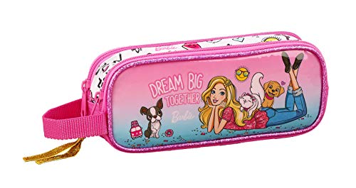 Safta Barbie Celebration: Estuche Escolar  Multicolor  21 x 6 8 cm