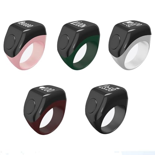 Tasbih Ring intelligent rose en ABS résistant avec alertes vibrations