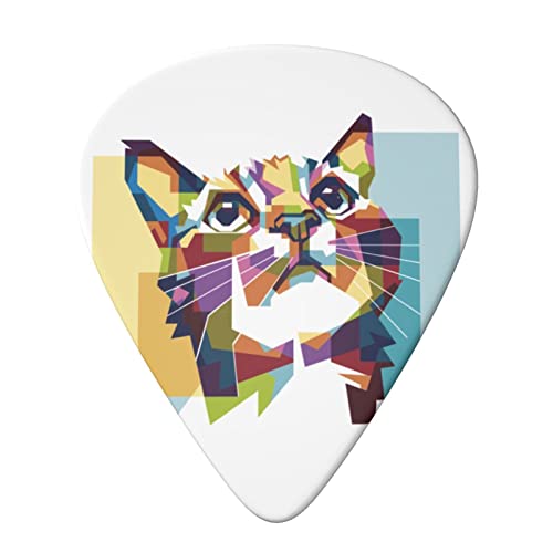 ASDTEHCY Lot de 6 médiators en celluloïd, avec trou cassé pour guitares acoustiques, électriques, basses ou ukulélé - Les Beatles, Paul McCartney, John Lennon, RIngo Starr, George Harrison ASDTEHCY Lot de 6 médiators en celluloïd, avec trou cassé pour guitares acoustiques, électriques, basses ou ukulélé – Image 4