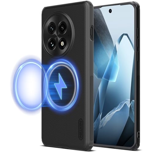 Nillkin for OnePlus 13 Magnetic Case, [Compatible with MagSafe][NO Bulky] Frosted Texture Slim Protective Phone Case for OnePlus 13 Case 6.8'' Black