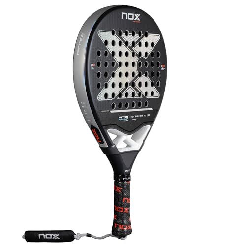 Padel Racket AT10 Pro Cup Hard by Agustin Tapia 2025 | Elite Teardrop Pala Padel | EV50 Core & Fiberglass Silver Face | Smart Strap & Anti-Vibration System | Photochromic Paint Racket Power