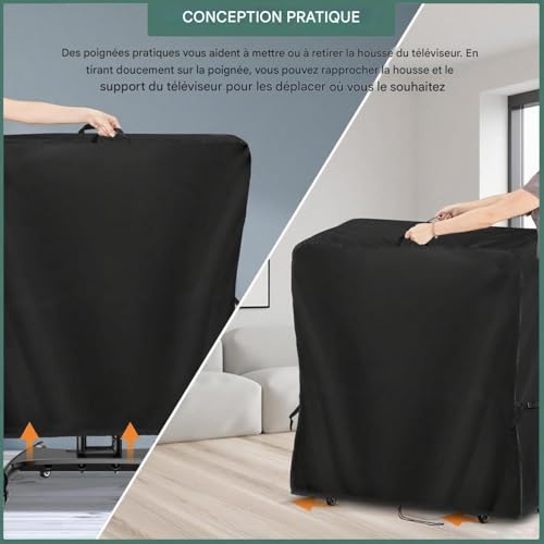 Housse télévision extérieur imperméable et résistante aux intempéries pour jardin