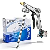 Unterbodenschutz Pistole Druckluft Mit Schlauch,Druckbecherpistole Unterbodenschutz SprüHpistole,Unterbodenschutzpistole FarbsprüHpistole Spritzpistole Unterbodenpistole FüR Lkw Bettlinerbeschichtung